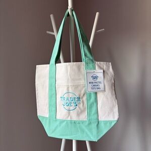 Trader Joe’s Canvas Mini Tote - Pastel Green